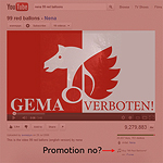 99 Lead Balloons - German Music Industry Association GEMA looks to ground German Pop Industry by hamstringing YouTube