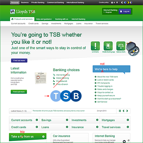lloyds bank tsb us routing number