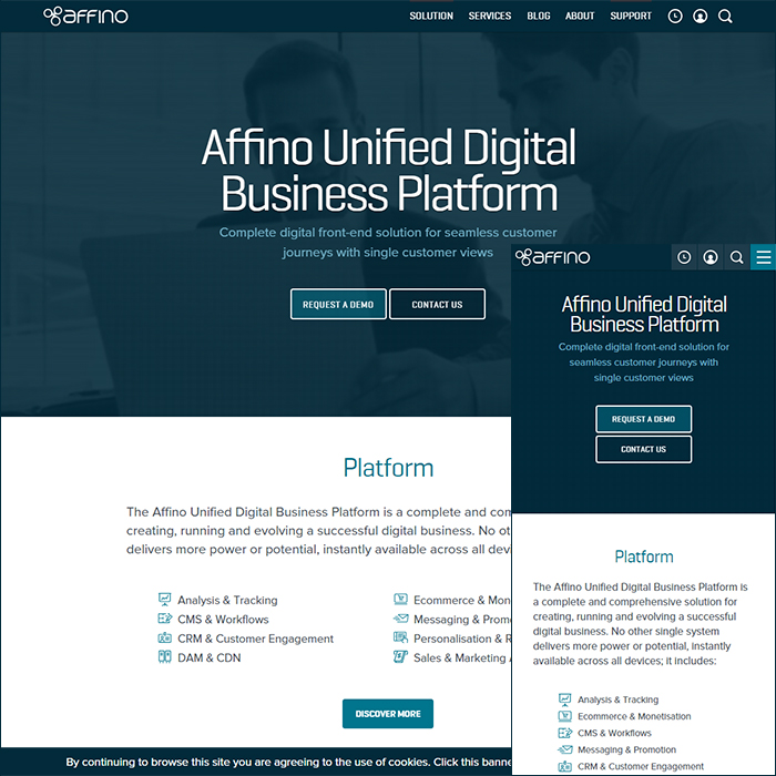 Affino.com Responsive Phase 1 finally officially complete!