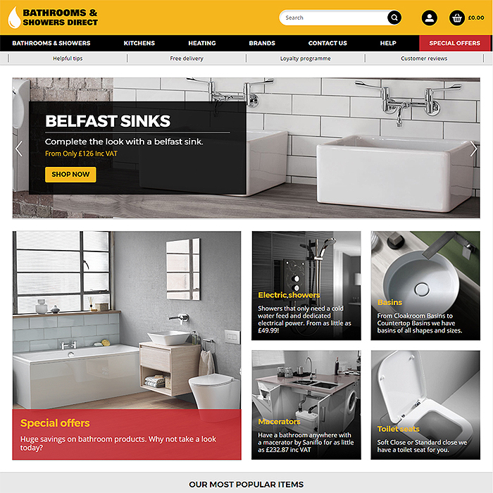 Bathrooms and Showers Direct Refreshes and Reinvigorates its Digital Presence with Affino