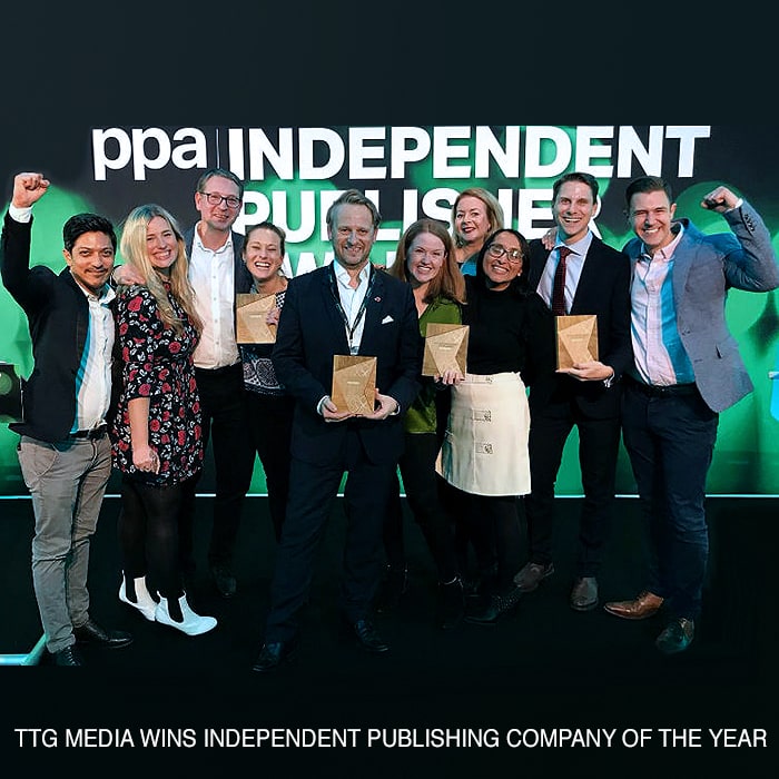 TTG Media Wins 4 Awards at the PPA Independent Publisher Conference & Awards - including Independent Publishing Company of the Year