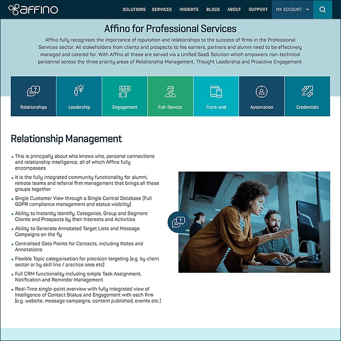 Affino for Professional Services