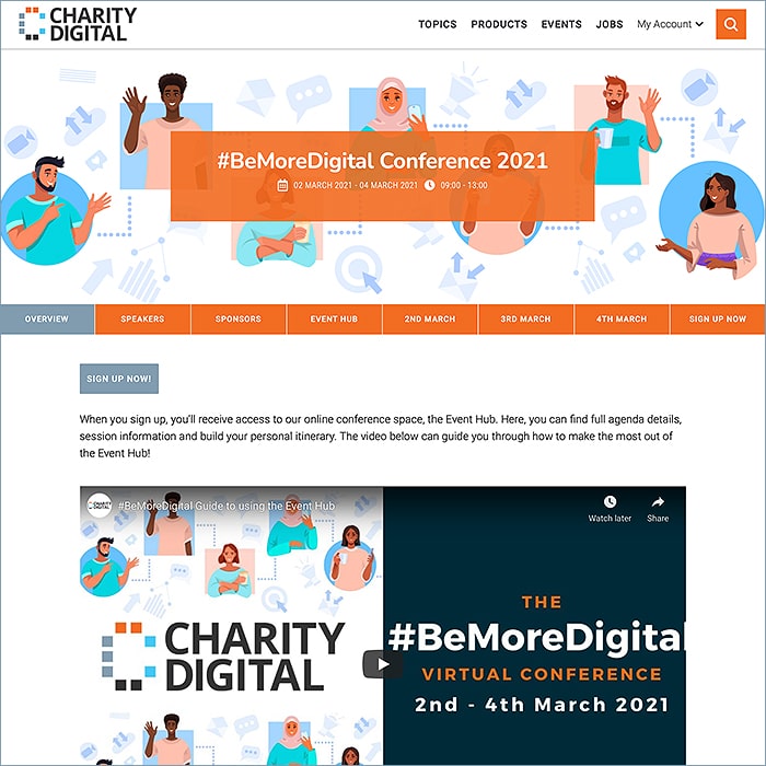 Affino's Unified Business Platform at the Core of Charity Digital's Popular 'Be More Digital Conference' Live Virtual Event - alongside Zoom and Remo