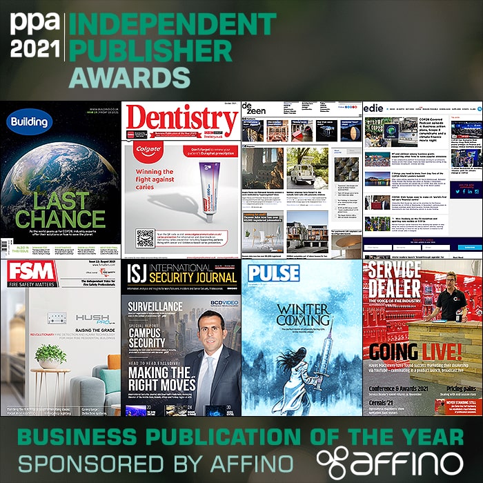 Affino Supports Independent Publishing through Sponsoring the 2021 Business Publication of the Year Category at PPA's forthcoming Independent Publisher Awards