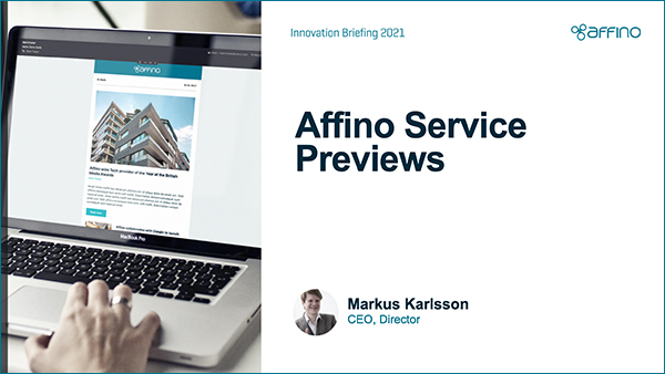 November 2021 Affino Service Previews Presentation