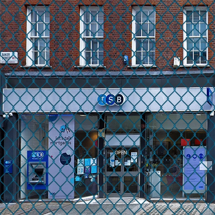 'Local' Bank TSB Shutters Counter Services at its Baker Street location in order to Wean Customers off using said branch before it Closes Down Fully in May!