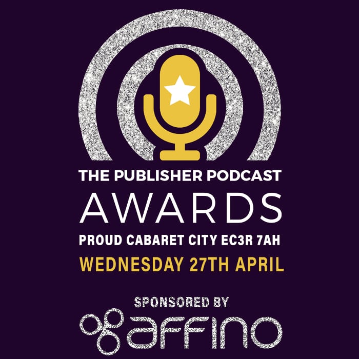 Affino Sponsors Media Voices' Publisher Podcast Awards - taking place on April 27th