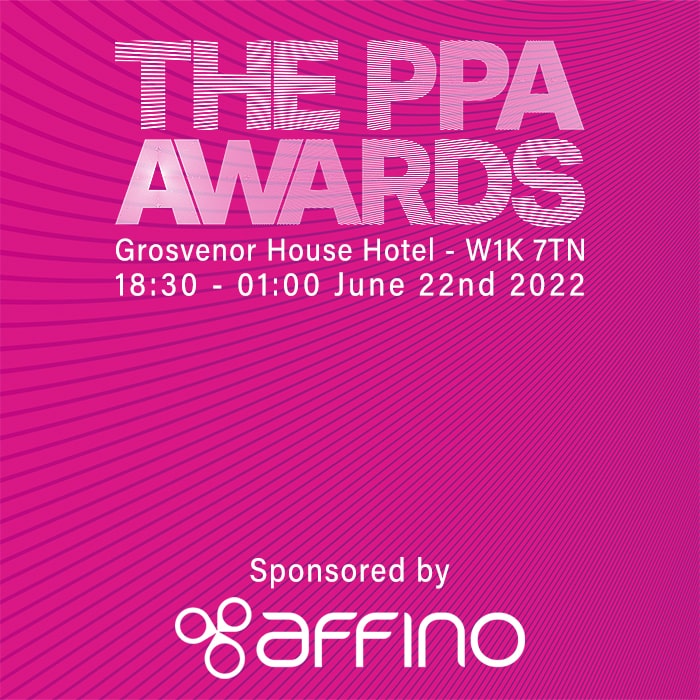 Affino Sponsors 2022 The PPA Awards - taking place June 22nd at the Grosvenor House Hotel