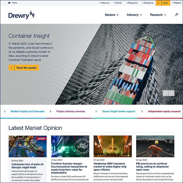 Drewry Homepage