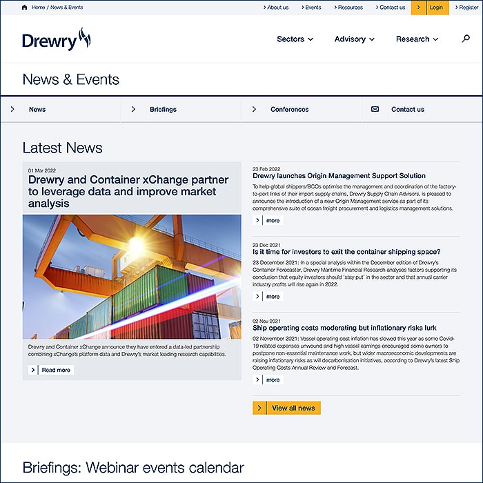 Drewry News and Events
