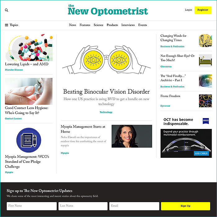 -The New Optometrist Website
