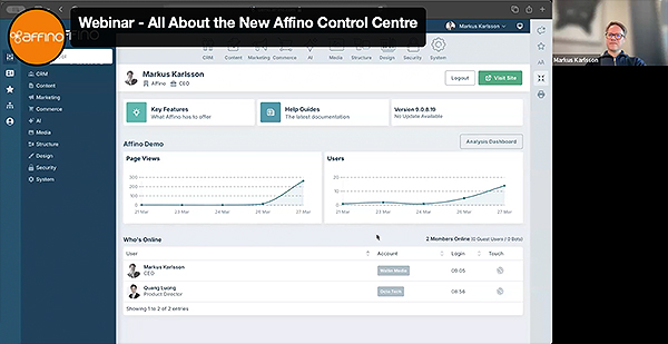 Webinar - All About the New Affino Control Centre