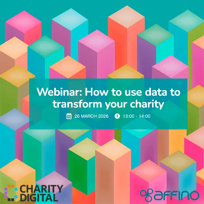 Affino CEO Markus Karlsson hosts Charity Data Transformation Zoom Webinar for Charity Digital at 1 o'clock this Thursday March 26th